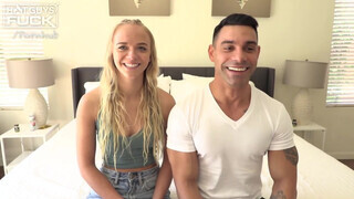 Világos Szőke bige és az izmos fószer - Hot Guys Fuck