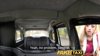 FakeTaxi - Csöcsös világos szőke análba reszelve