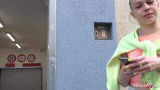 GERMAN SCOUT - 24 éves világos szőke szuka megdöngetve